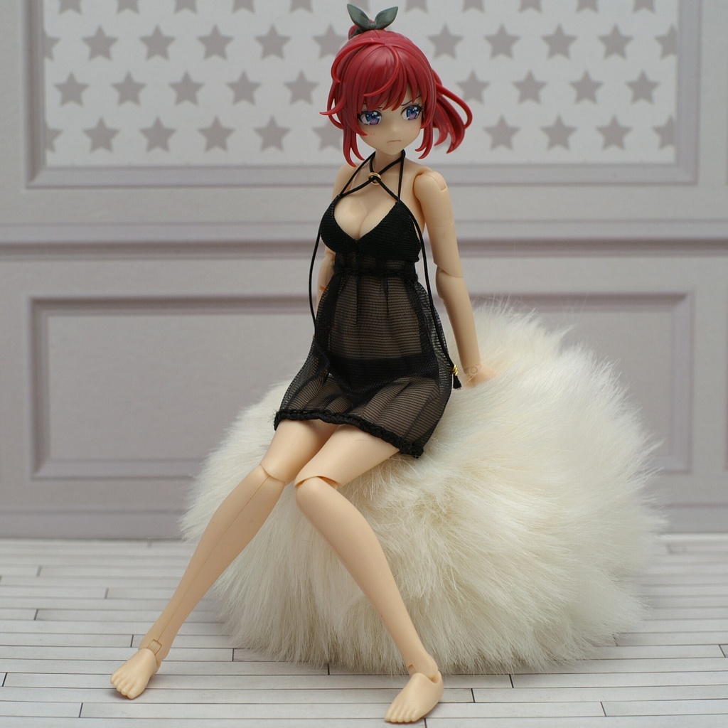Premium ベビードール「Rolled pleats」創彩少女庭園・ドレスアップボディ対応