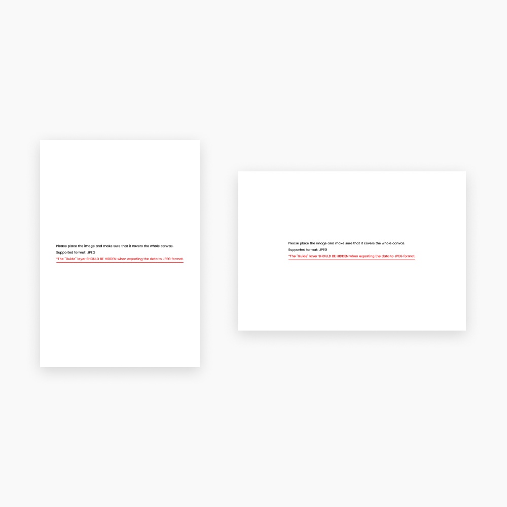 A4 Default (Plain) Templates【FANBOX PRINT】