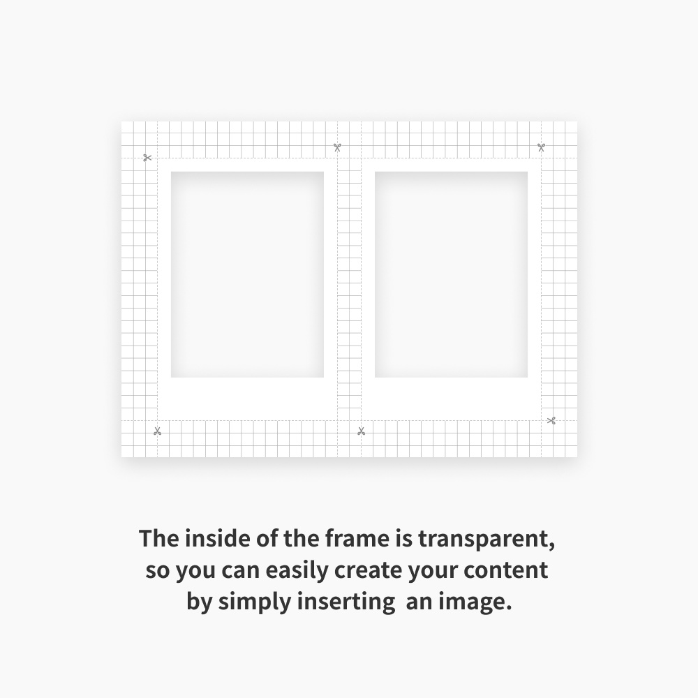 L/2L Instant Film Templates【FANBOX PRINT】