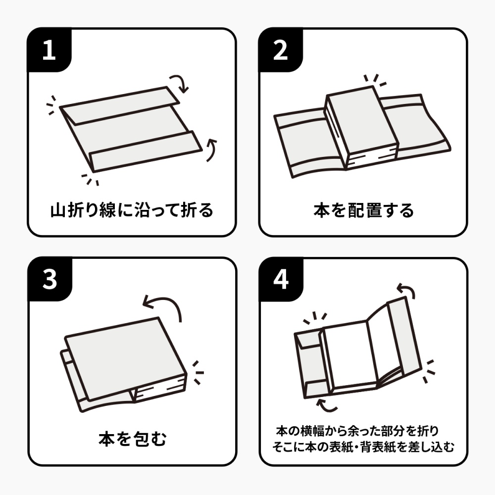 A4ブックカバーテンプレート【FANBOXプリント】