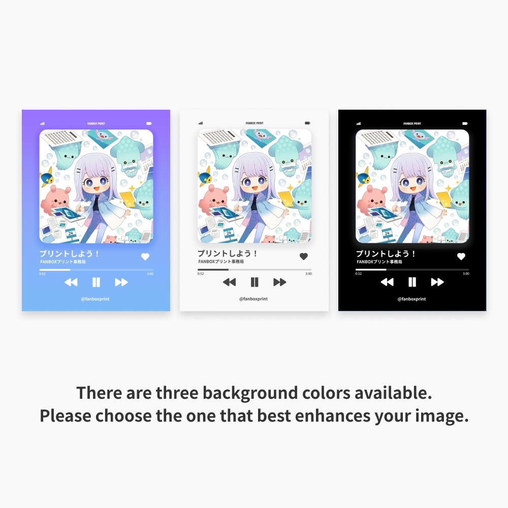 L/2L Music Player Templates【FANBOX PRINT】
