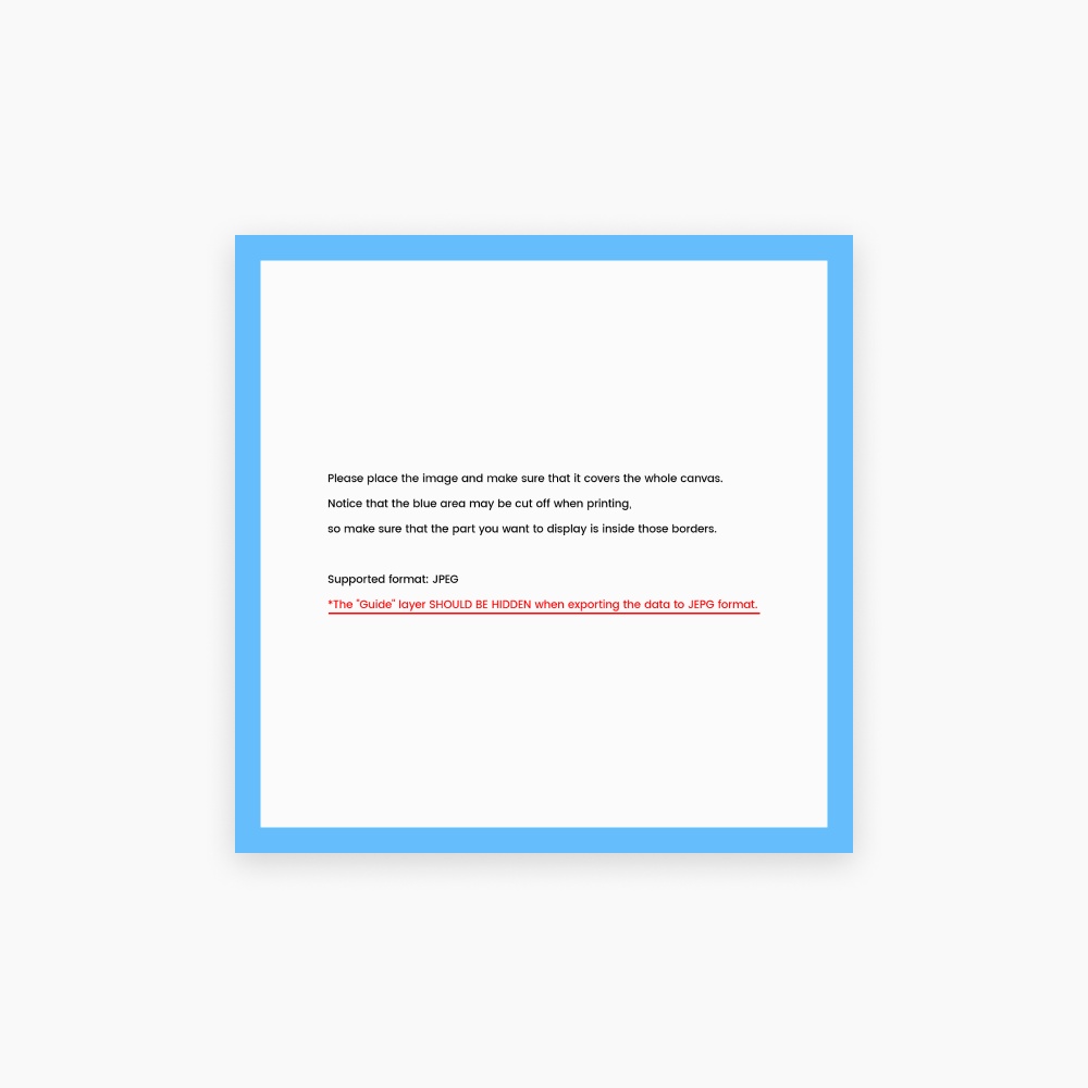 Square (Plain) Templates【FANBOX PRINT】