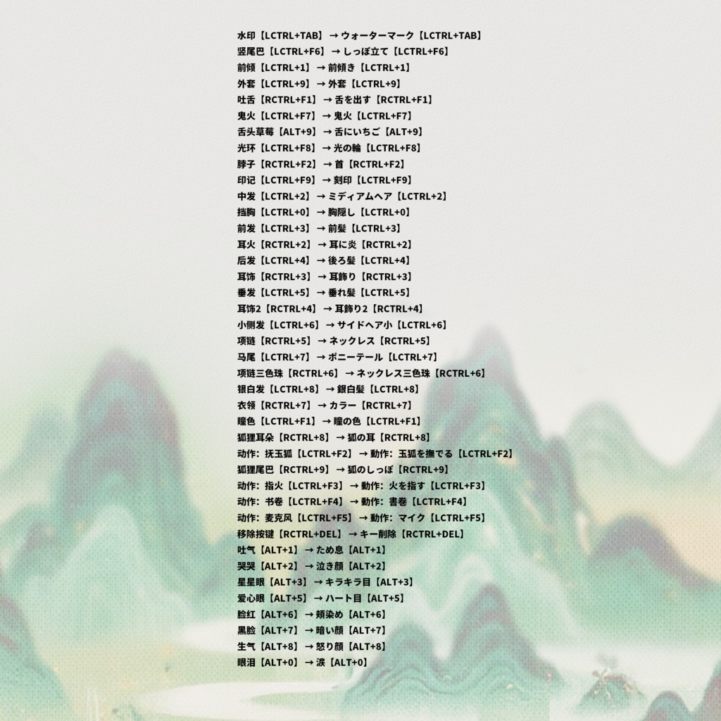 🐇【VTS】【VTuber向け】🌸【Live2D量販モデル】🦊万元級の青狐狐仙【嵄】🌿【価格20万円+】/前傾き/厚塗りスタイル/40以上の切り替えボタン💗Vtuber