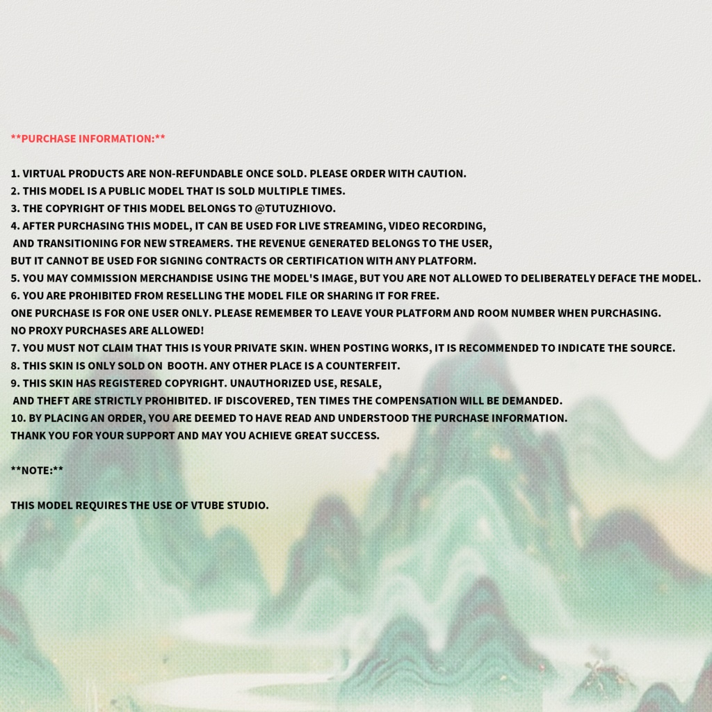 🐇【VTS】【VTuber向け】🌸【Live2D量販モデル】🦊万元級の青狐狐仙【嵄】🌿【価格20万円+】/前傾き/厚塗りスタイル/40以上の切り替えボタン💗Vtuber