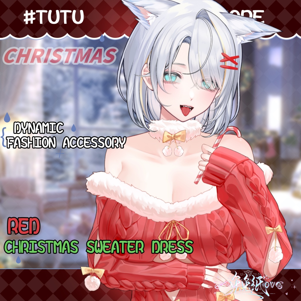 ðãVTSããVTuberåããðžãðã¯ãªã¹ãã¹+æ¥ç¯ã¢ãã«ð®ãèµ€ããããã¯ã³ããŒã¹/åå¡ã颚/ã¯ãªã¹ãã¹/æ¥ç¯/VTuber