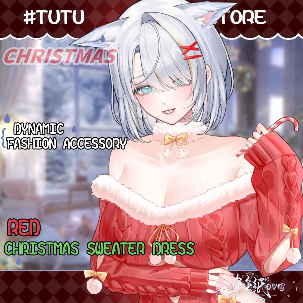 ðãVTSããVTuberåããðžãðã¯ãªã¹ãã¹+æ¥ç¯ã¢ãã«ð®ãèµ€ããããã¯ã³ããŒã¹/åå¡ã颚/ã¯ãªã¹ãã¹/æ¥ç¯/VTuber