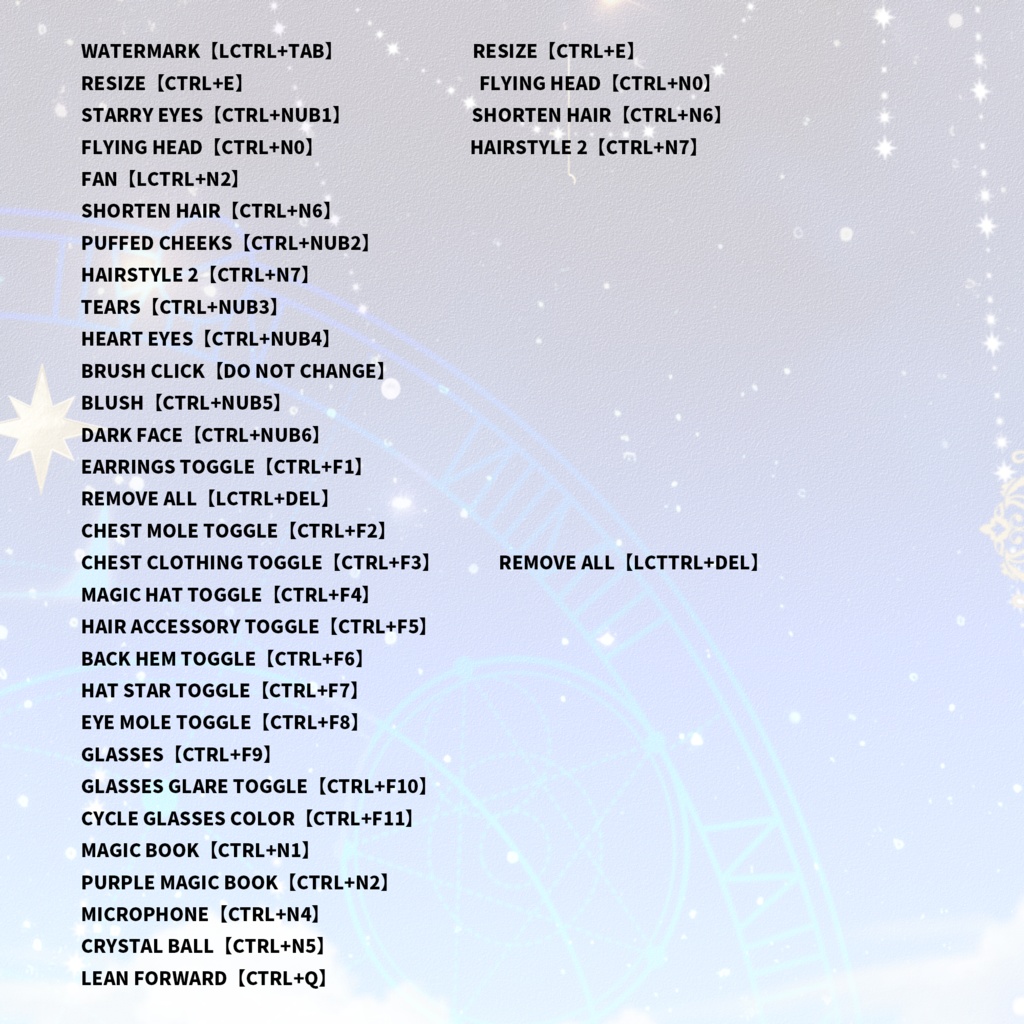 🐇【VTS】【VTuber向け】🌸【Live2D量販モデル】 超美・✨星系魔法使い 【澜汐】🌌【特典付/前傾/サイズ調整/飛頭/VBリップシンク対応/VTuber】