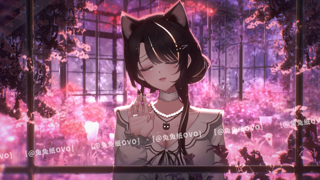 ðãèæ¯çŽ æããVTuberåããðžãé«ç²Ÿãå¯ä¹å£°ã»ðŠè¶ã®ã¬ã©ã¹æž©å®€ðº/çœ/é/èµ€/é/ç Žæ/éšæ¯è²/VTuberèæ¯