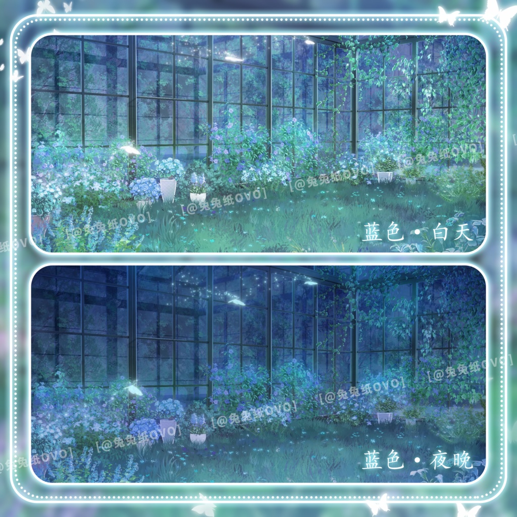 ðãèæ¯çŽ æããVTuberåããðžãé«ç²Ÿãå¯ä¹å£°ã»ðŠè¶ã®ã¬ã©ã¹æž©å®€ðº/çœ/é/èµ€/é/ç Žæ/éšæ¯è²/VTuberèæ¯