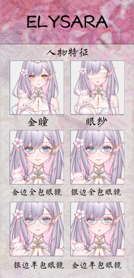 🐇【VTS】【VTuber向け】🌸【Live2D量販モデル】✨精灵公主【Elysara】🧚【価格20万円+】超高品質/前かがみ/50ボタン以上/ヘッドセパレート/VB口型対応/厚塗り風/VTuberモデル