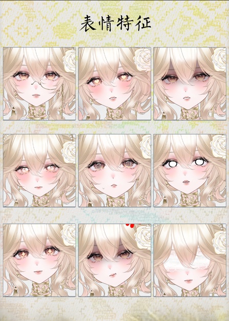 🐇【VTS】【VTuber向け】【Live2D量販モデル】🌸貴族令嬢【Elara】✨超高精細💎【価格20万円+】/前傾き/40+ボタン/飛び頭/VBリップシンク対応/厚塗り風/VTuber