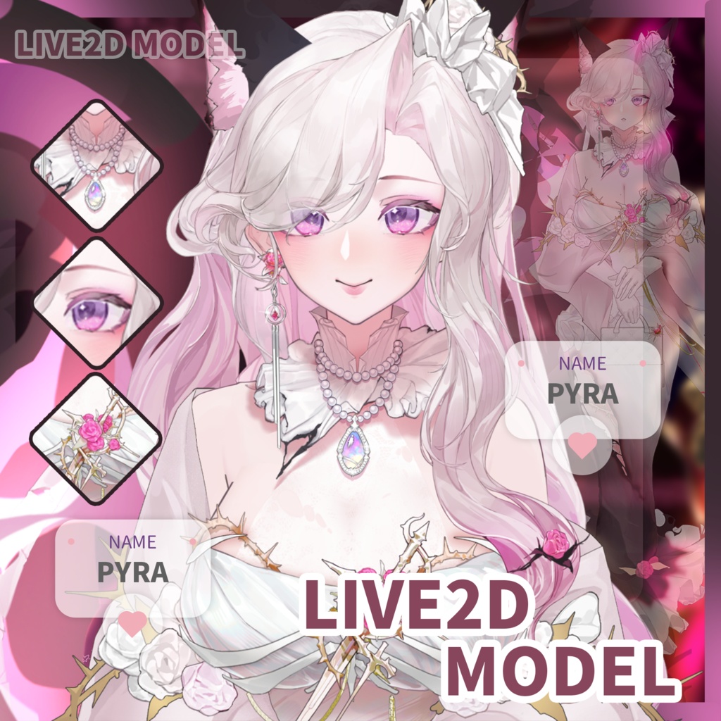 🐇【VTS】【VTuber向け】【Live2D量販モデル】🌸炎の🔥御猫姉さん【Pyra】🐈‍⬛超高精細【価格20万円+】超高品質/前傾/灼熱/飛頭/VB口型対応/厚塗り風/バーチャルライバー