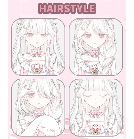 🐇【VTS】【VTuber向け】【Live2D量販モデル】🌸🐰超かわいい純白萌えうさぎ【米儿🎀】/前傾(ぜんけい)/平塗り(ひらぬり)/フローティングヘッド/VB(VBridger)対応口形状/VTuber用モデル