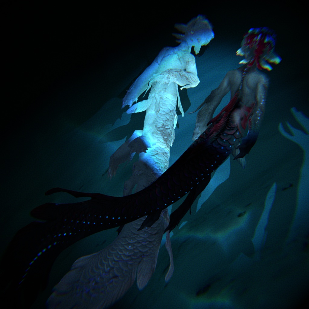 【3D model】シンカイヒトウオ【VRChat avatar】