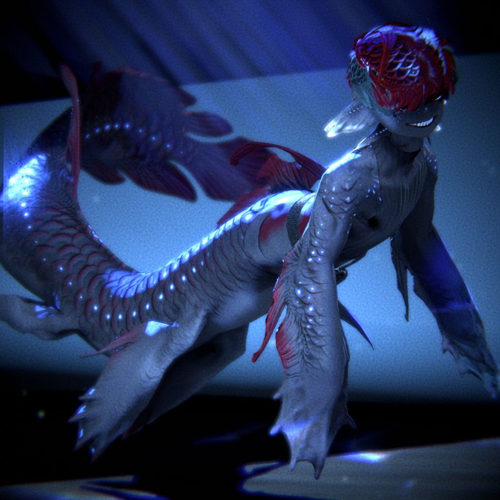 【3D model】シンカイヒトウオ【VRChat avatar】
