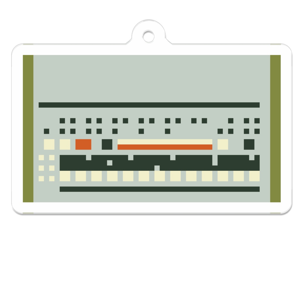 ドット絵 909 ドラムマシン キーホルダー