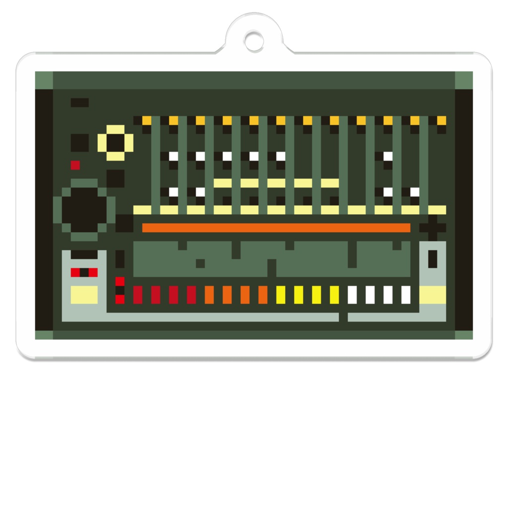 ドット絵 808 ドラムマシン キーホルダー