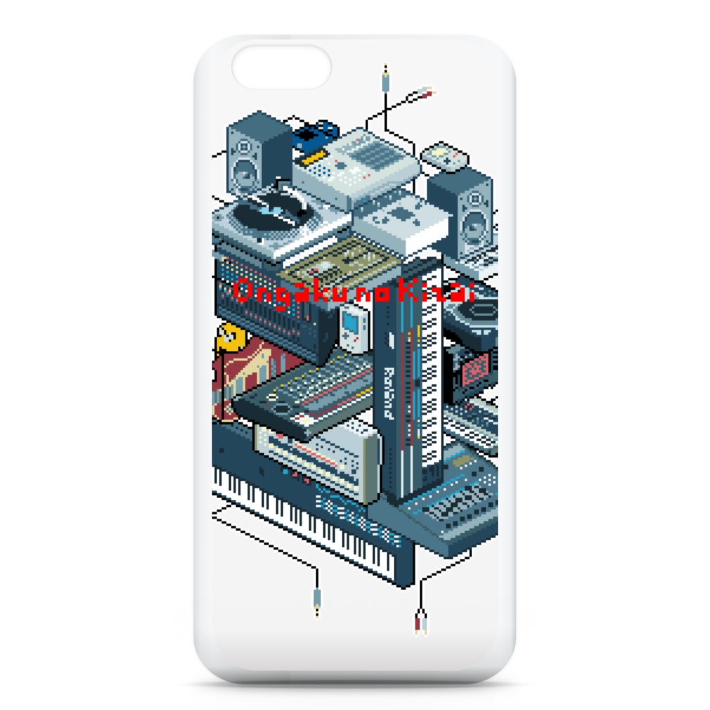 iPhoneケース - iPhone6 ドット絵DTM機材