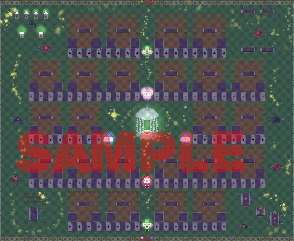 ピクトスクエア向け店舗・ホールデザインセット(トランプガーデン)