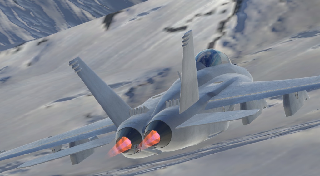 ワールドに置くだけですぐ飛ばせる! F/A-18F FlyableModel