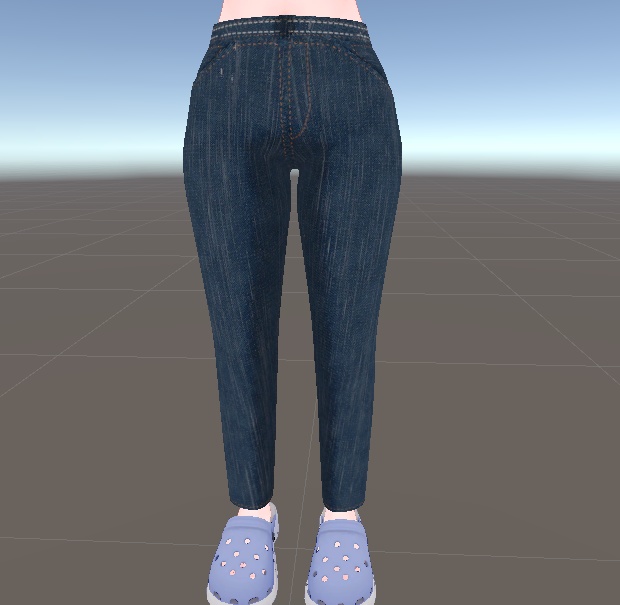 【くろなつ用衣装】シンプルデニム