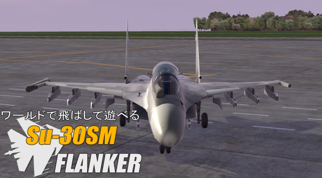 ワールドに置くだけですぐ飛ばせる!Su-30SMリメイク版