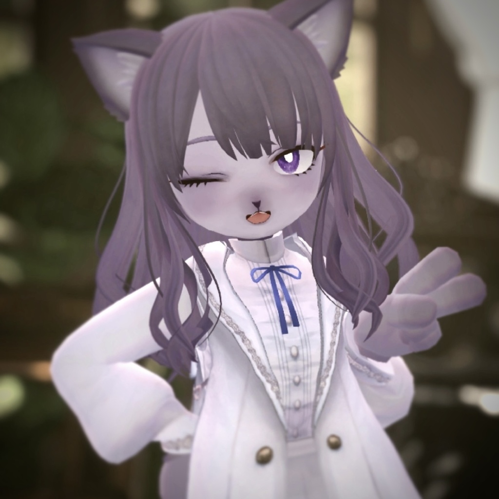 【VRChat向け3Dモデル】Violet -ヴァイオレット-【VRM】