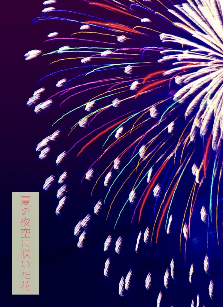 夏の夜空に咲いた花