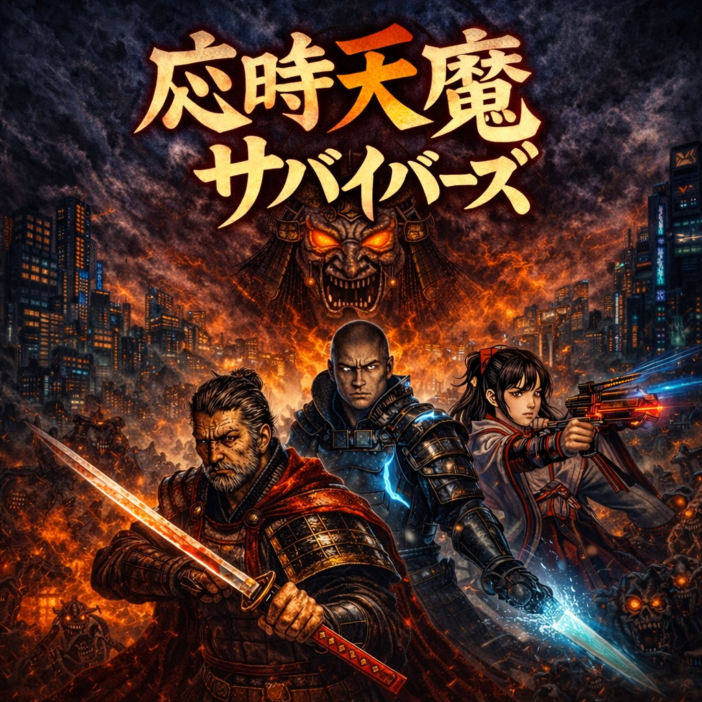 【無料体験版あり】応時天魔サバイバーズ【和風ダークファンタジー × 近未来終末都市】