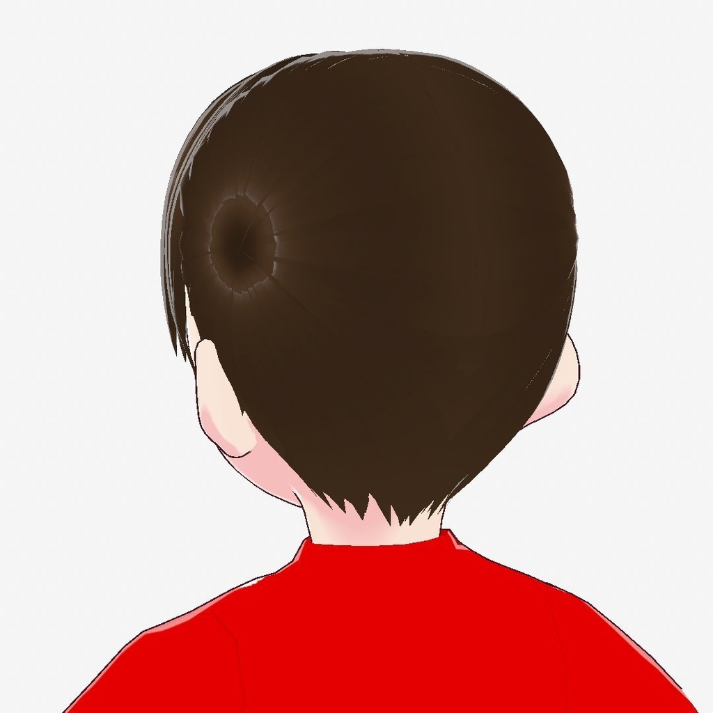 【VRoid Studioカスタムアイテム】二つ結び用テンプレート