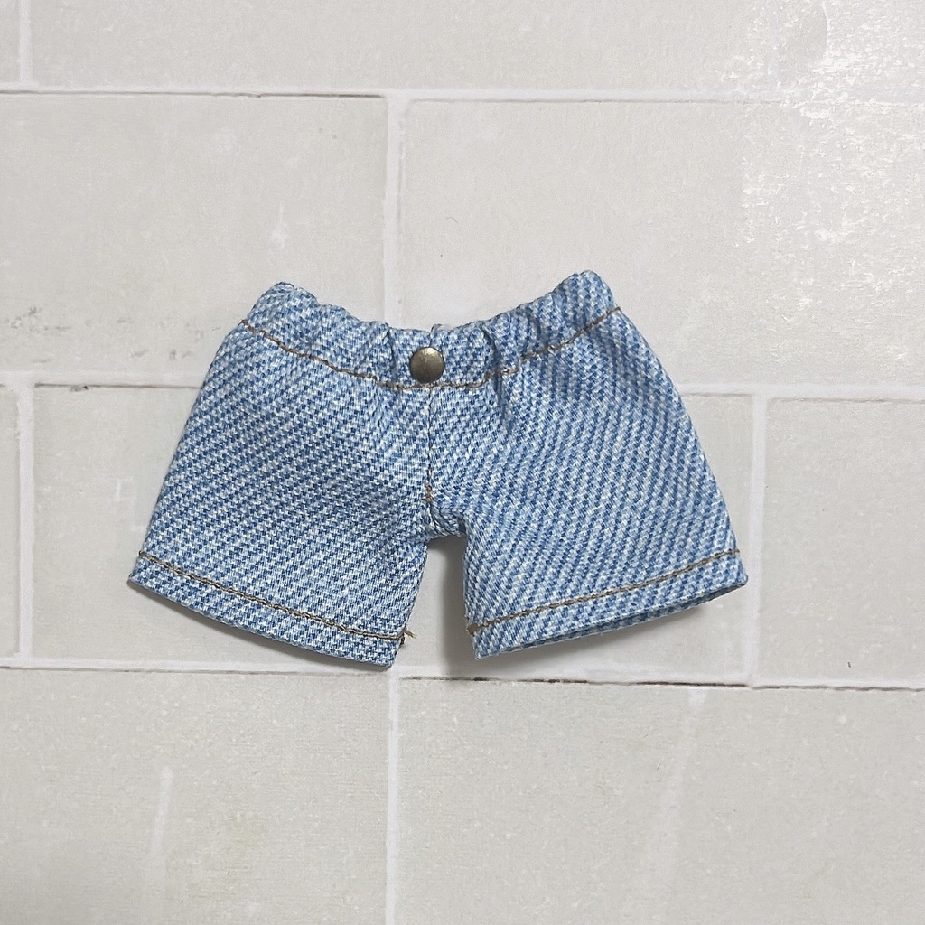 ぬい服11〜13cm・デニム風パンツ