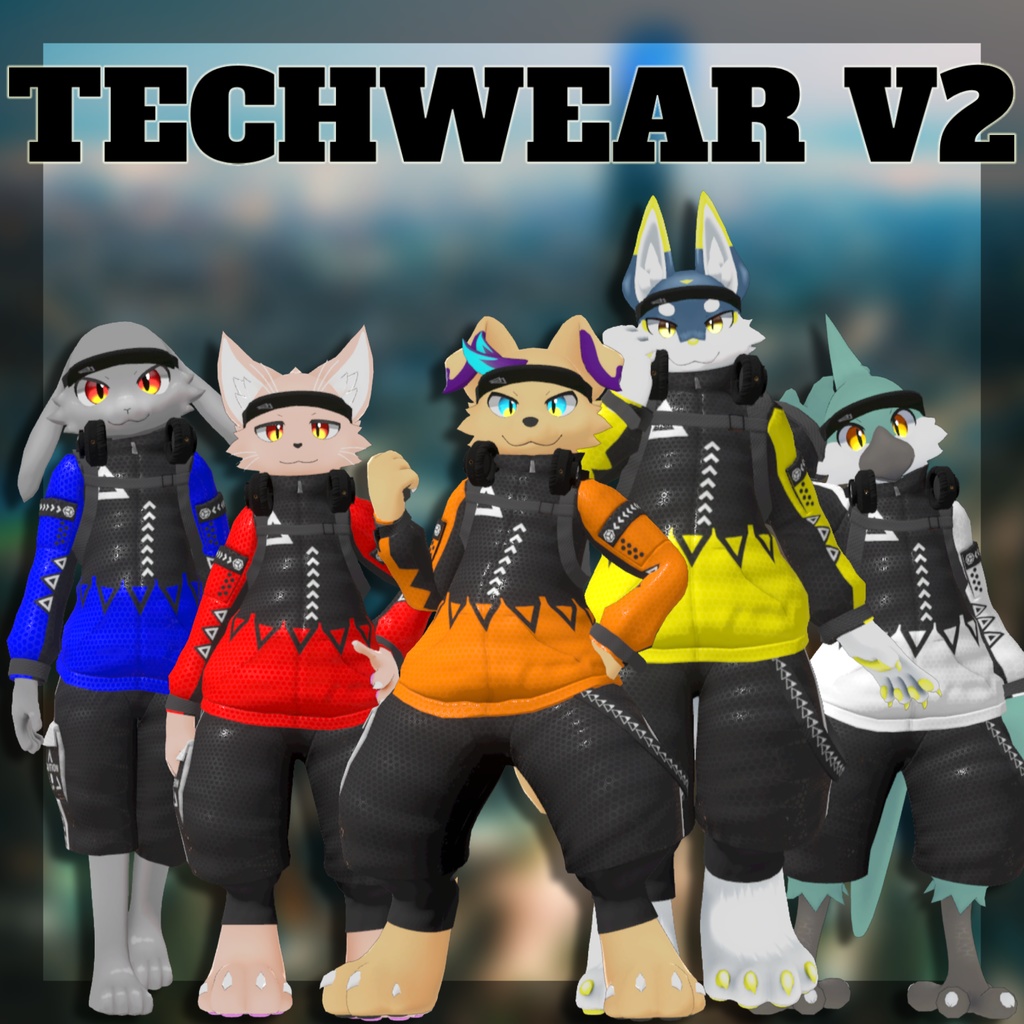 Techwear V2.2 set For Regulusレグルス2.0,Keplerケプラー2.0,Eboshiエボシ,Yoiヨイ,Uhuruウフル