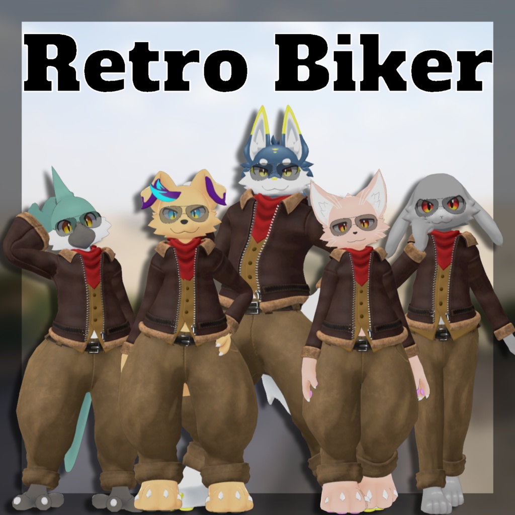 Retro Biker set for Regulusレグルス2.0,Keplerケプラー2.0,Eboshiエボシ,Yoiヨイ,Uhuruウフル