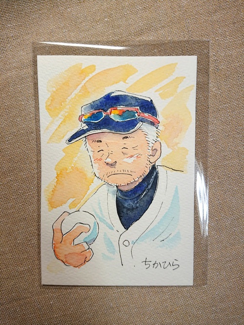 イケオジ生原画（野球ユニ）