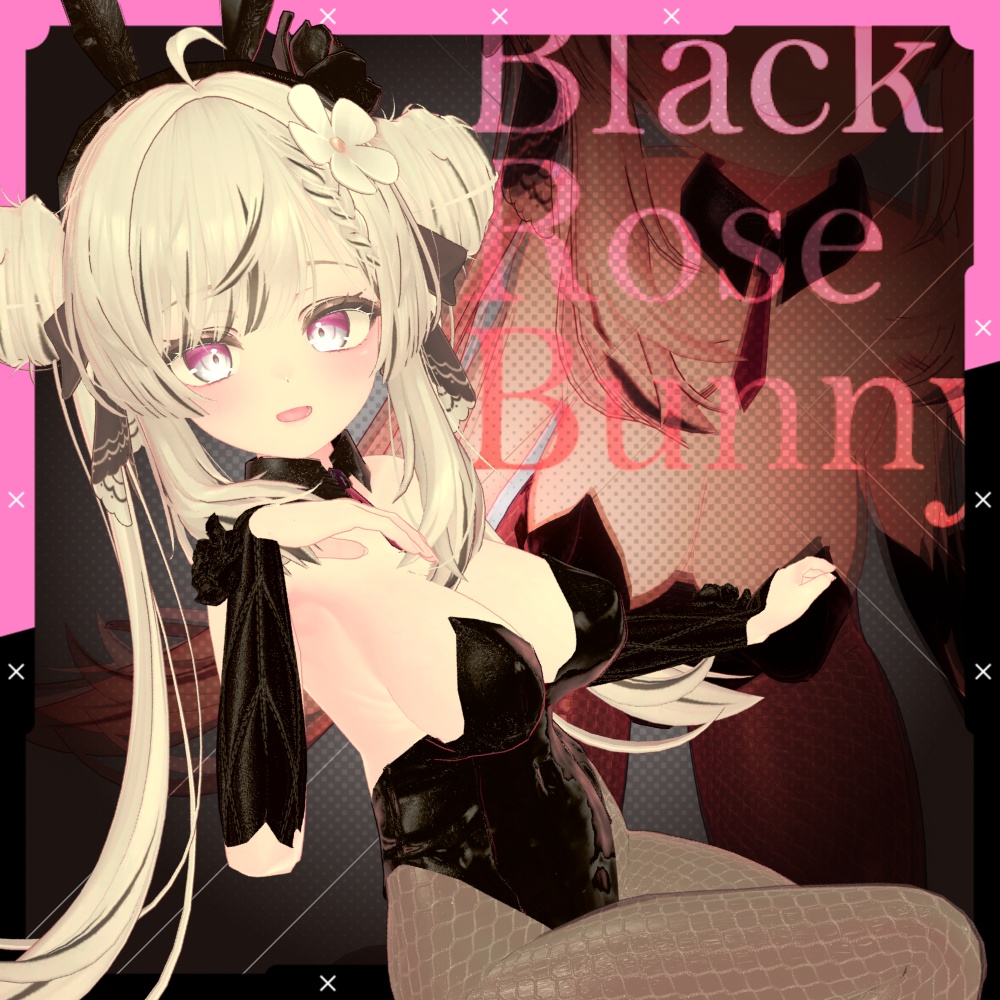 マヌカちゃん専用『Black rose bunny』 - くろっくわーく - BOOTH