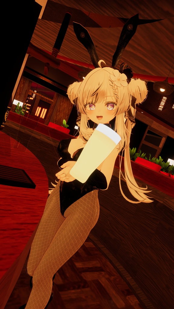 マヌカちゃん専用『Black rose bunny』