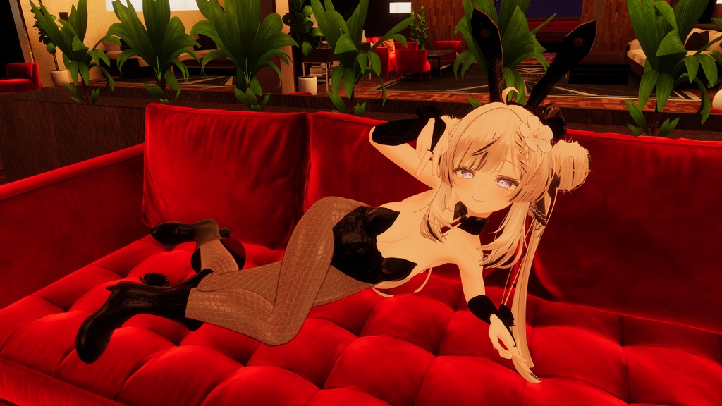 マヌカちゃん専用『Black rose bunny』