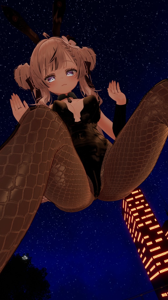 マヌカちゃん専用『Black rose bunny』