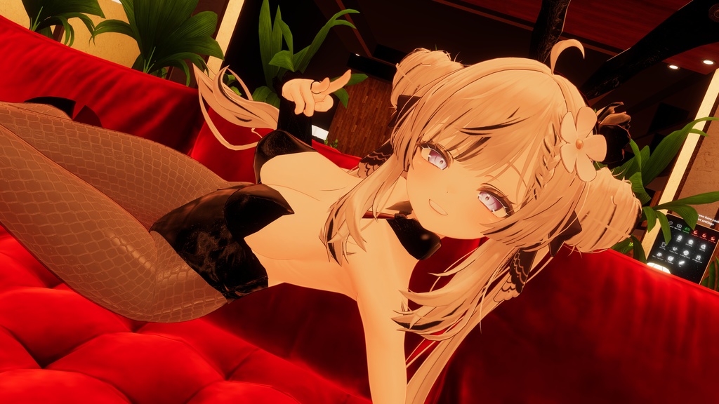 マヌカちゃん専用『Black rose bunny』