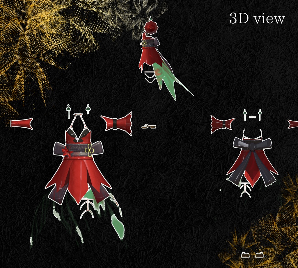 Zome専用和装衣装 『wind chime』