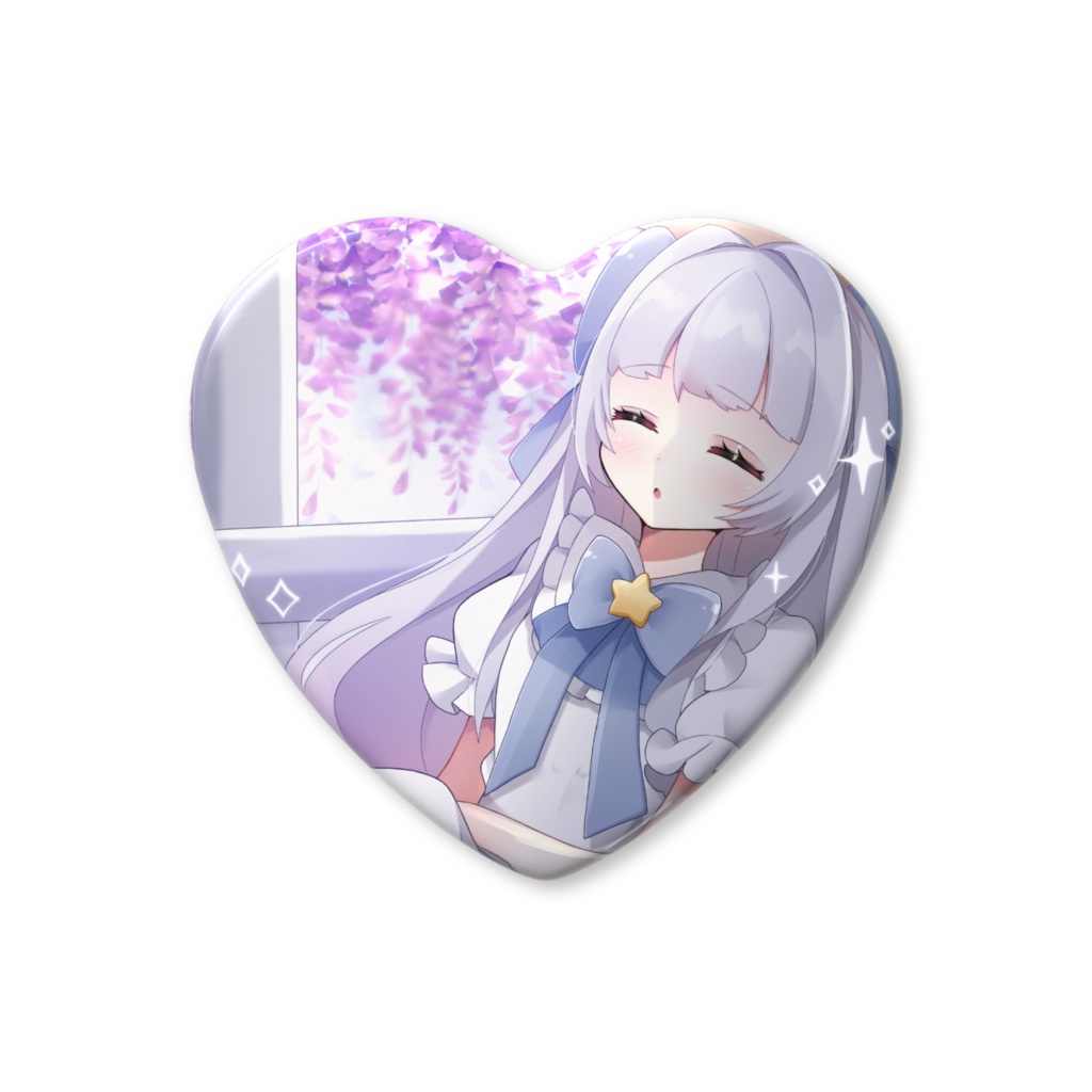 射水ちま 2025 birthday ハート缶バッジ