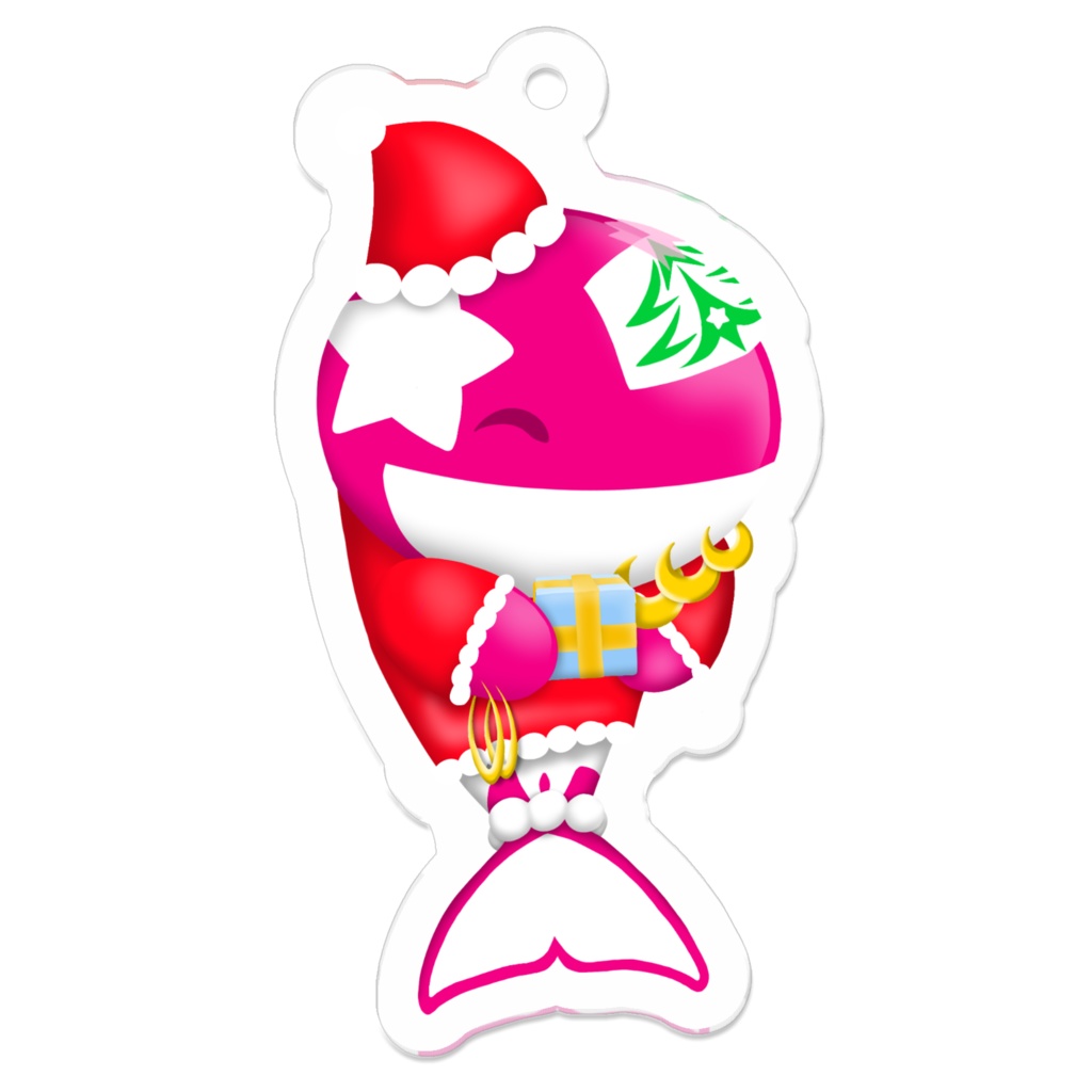 🎄クリスマス2022🎄 サンタシャチ🎅🏻【アクリルキーホルダー】