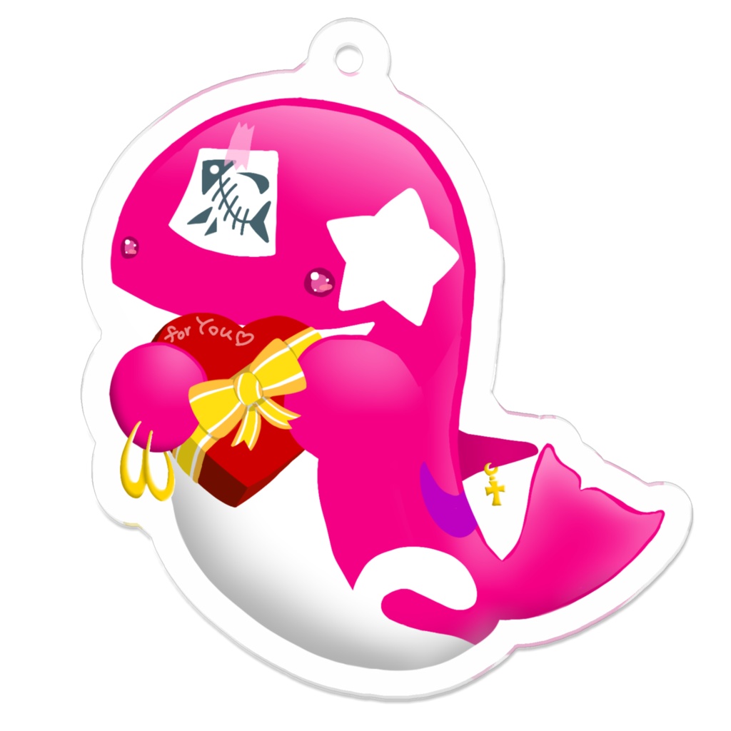 🍫バレンタイン2021🍫 チョコとシャチ【アクリルキーホルダー】