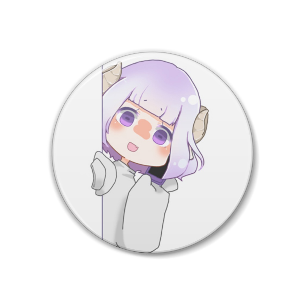 めりぃさんはあなたのうしろチャンネルアイコン缶バッジ
