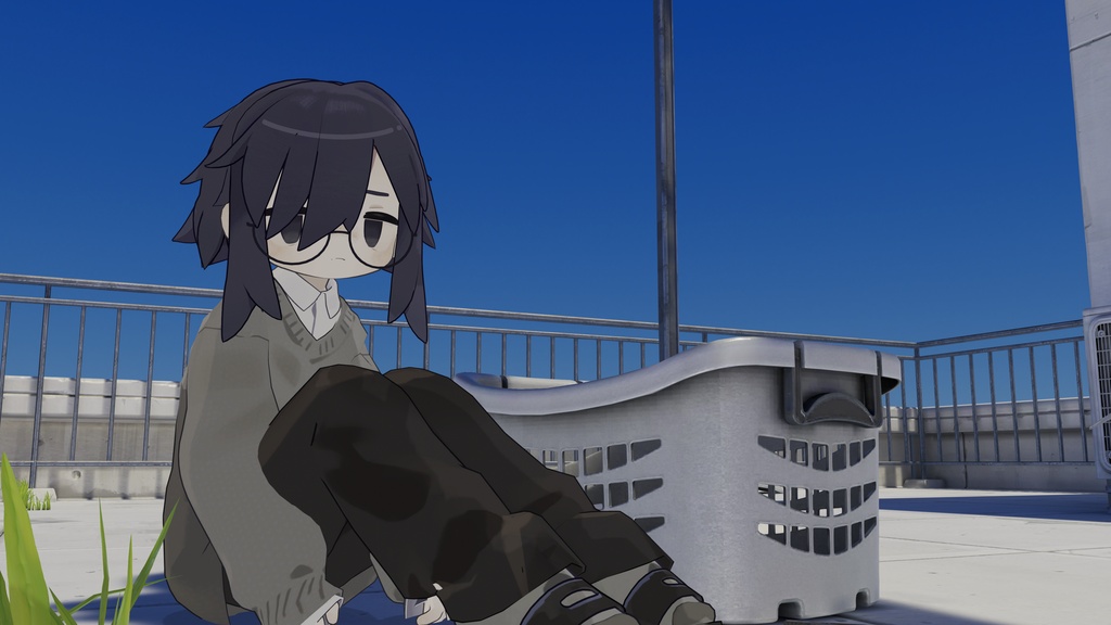 げんきじゃないうささきさんの肌テクスチャ