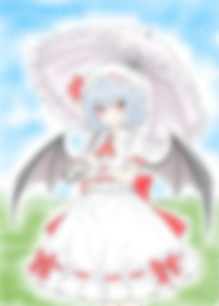 日傘をさすレミリア