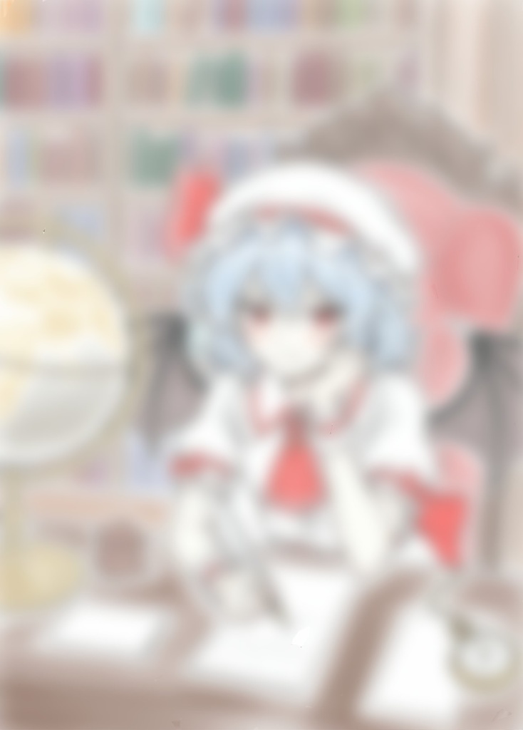 手紙を書くレミリア