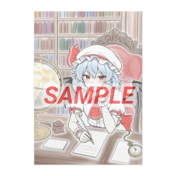 手紙を書くレミリア(ポスター)