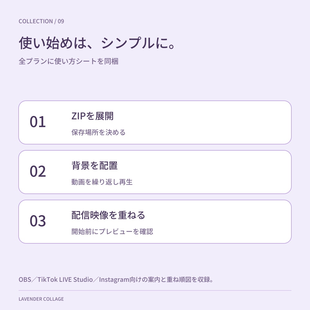【動く配信画面】ラベンダー×お薬×ハート|Lavender Collage|横・縦/待機・雑談・ゲーム・離席・終了