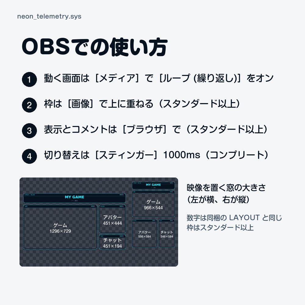 【動く配信画面】シアンとピンクに光る計器盤 NEON 待機・雑談・ゲーム・離席・終了|横・縦えらべる5セット